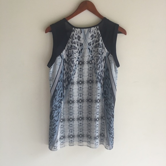 cAbi animal print top fully lined size small - Picture 2 of 10